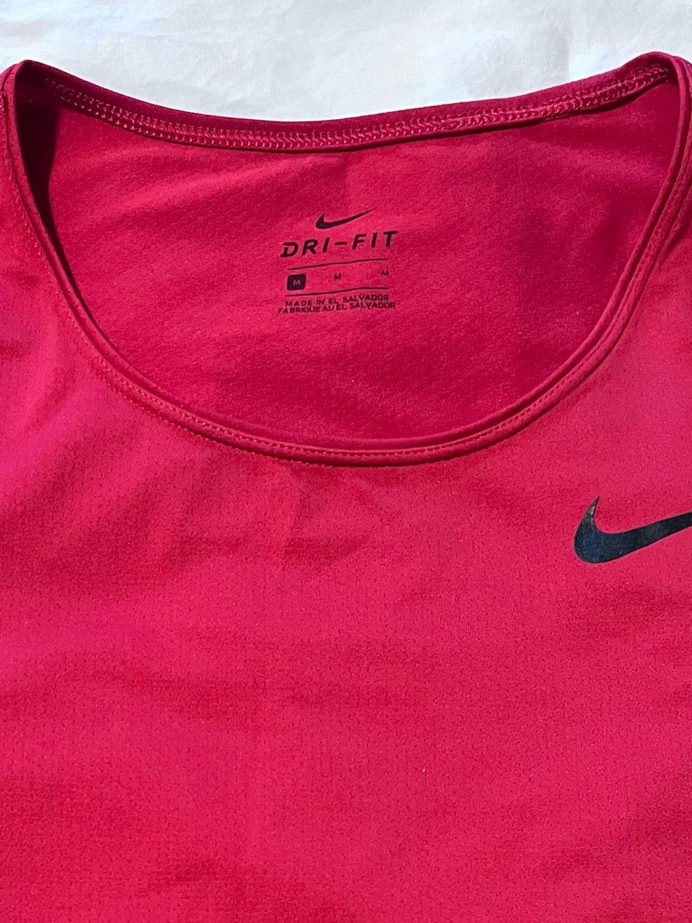 Nike Women's Raspberry Short Sleeve Performance Tee - Picture 3 of 4